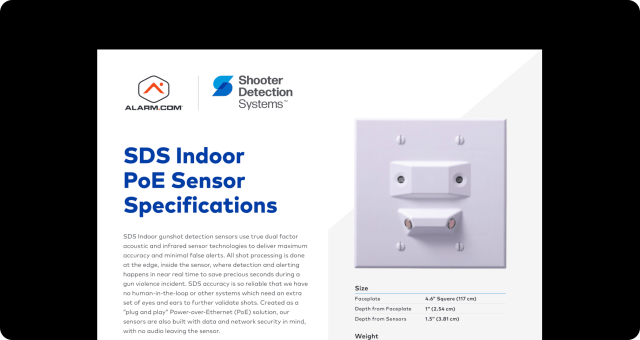 SDS ADC Indoor Spec Sheet