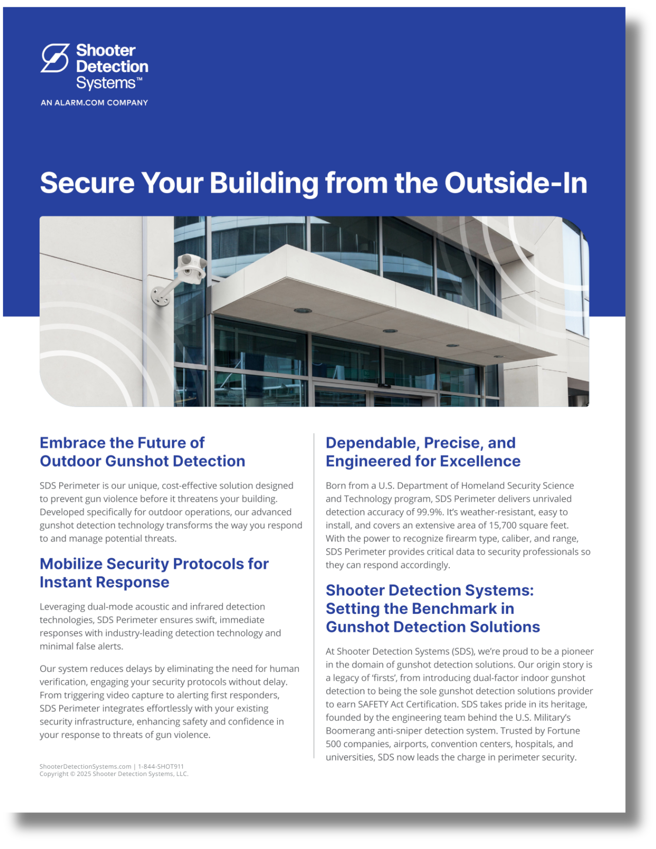SDS Perimeter Outdoor Gunshot Detection