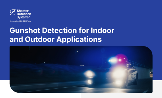 Law Enforcement: Gunshot Detection for Indoor & Outdoor Applications